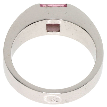 CARTIER   Ring Tank ring Pink Tourmaline #55 K18 White Gold Ladies