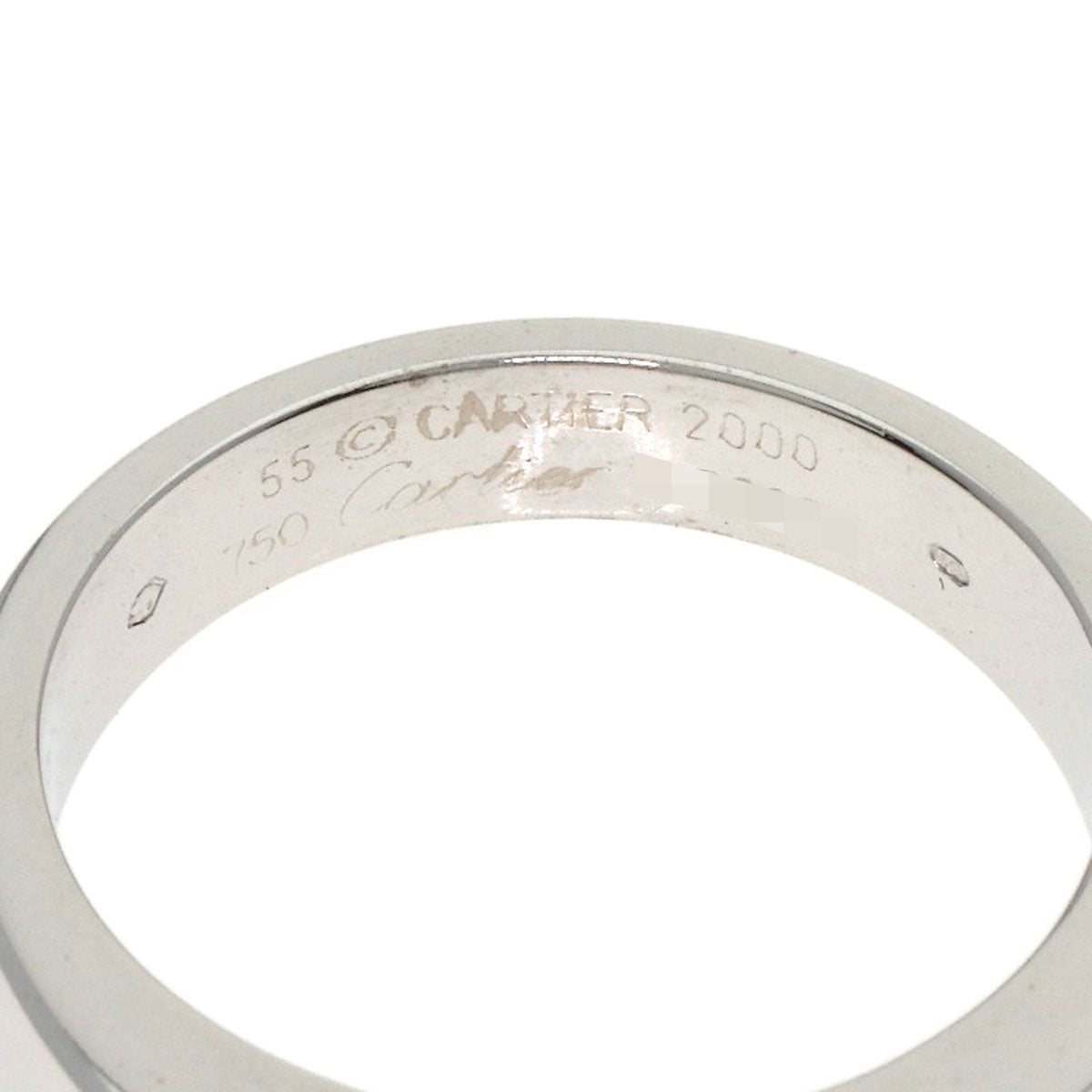 CARTIER   Ring Tank ring Pink Tourmaline #55 K18 White Gold Ladies