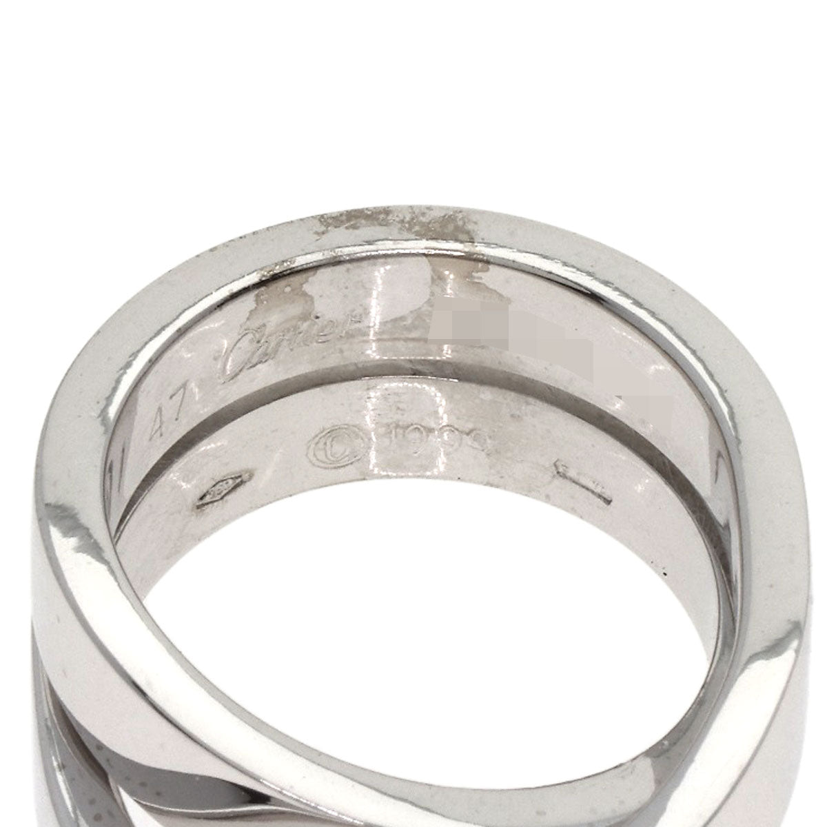 CARTIER Paris Ring #47 Ring K18 White Gold Ladies [Used]