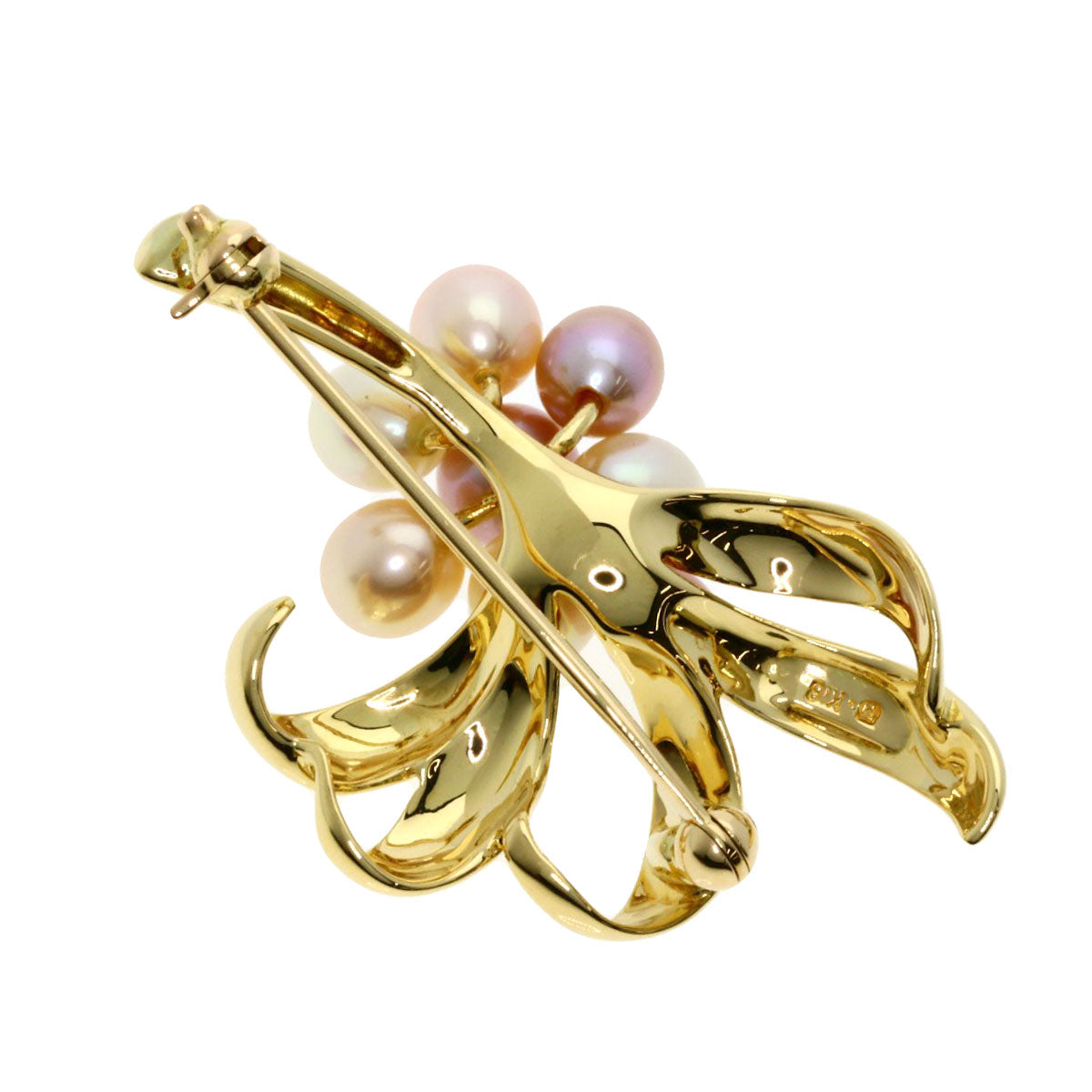 MIKIMOTO   Brooch Freshwater Pearl Pearl K18 Yellow Gold Ladies