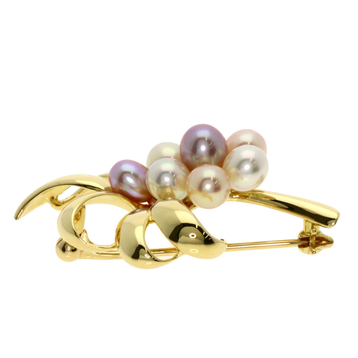 MIKIMOTO   Brooch Freshwater Pearl Pearl K18 Yellow Gold Ladies