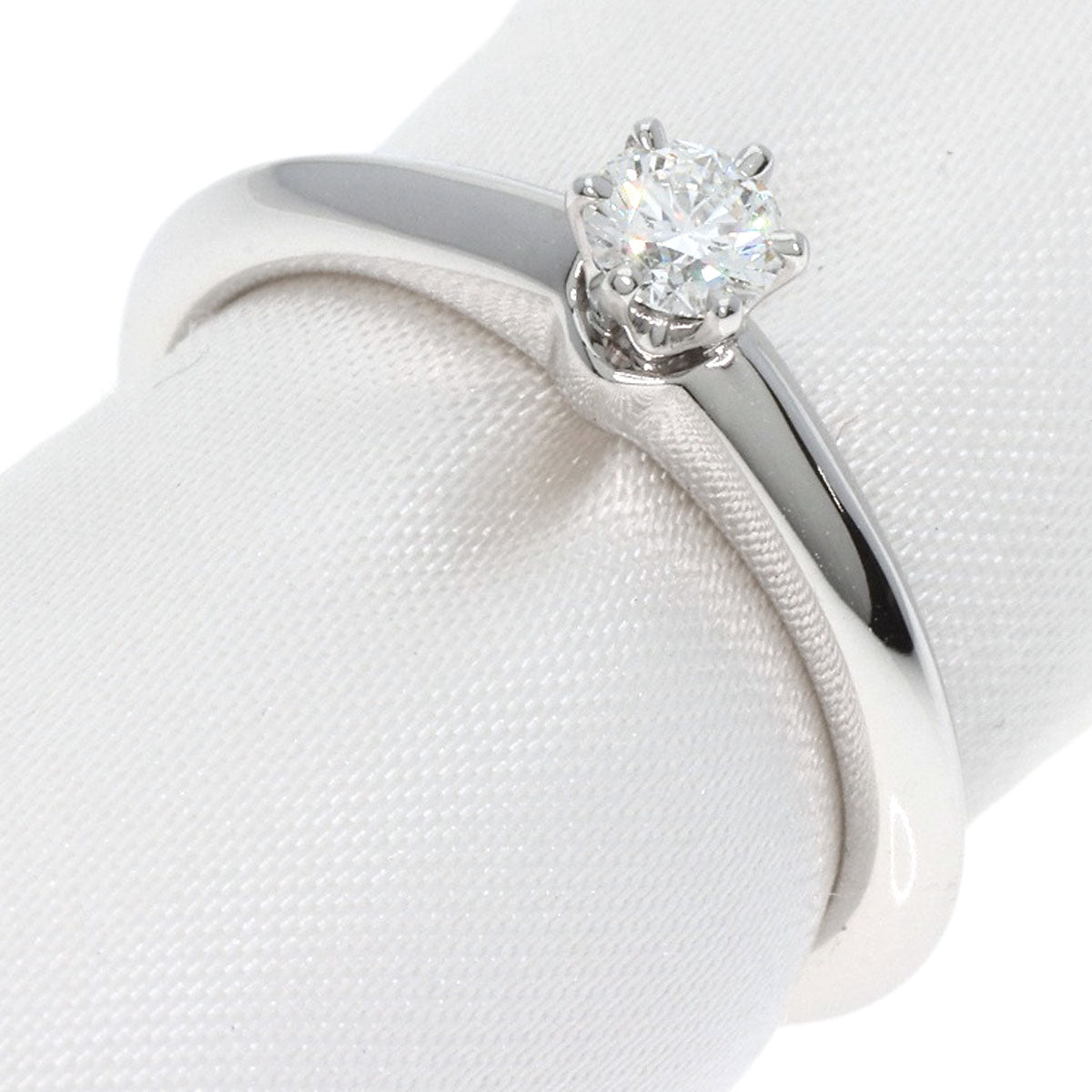 TIFFANY&Co. Solitaire Diamond Ring Platinum PT950 Ladies [Used]