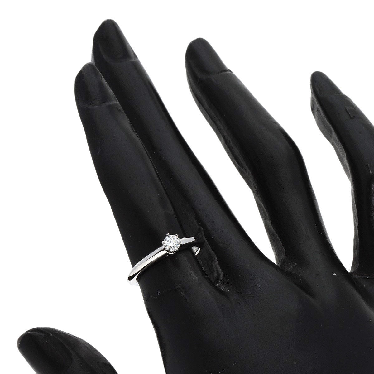 TIFFANY&Co. Solitaire Diamond Ring Platinum PT950 Ladies [Used]