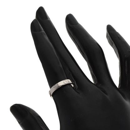 CARTIER Mini love ring #51 Ring K18 White Gold Ladies [Used]