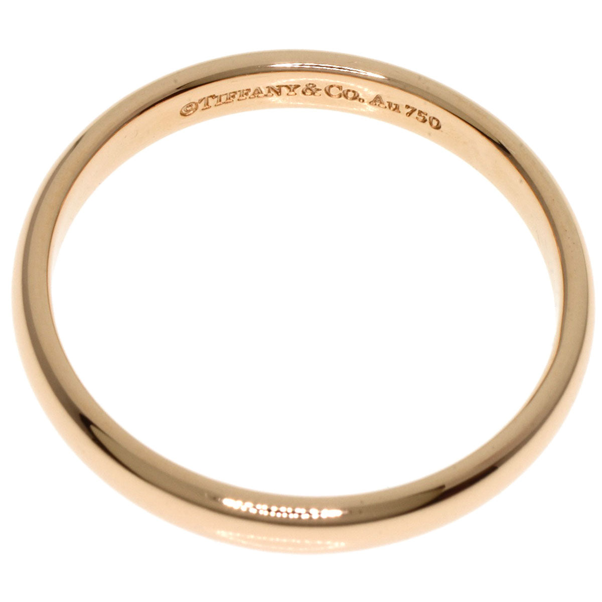 TIFFANY&Co. Stacking band Ring K18 Pink Gold Ladies [Used]