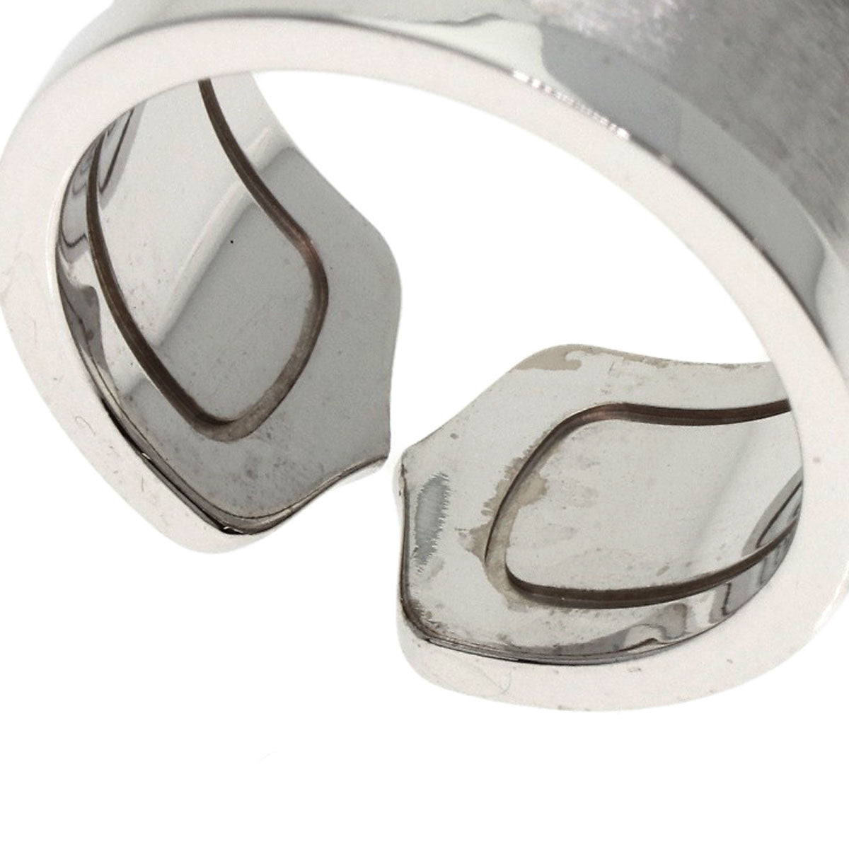 CARTIER   Ring C2 ring LM # 54 K18 White Gold Ladies