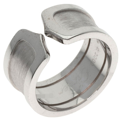 CARTIER   Ring C2 ring LM # 54 K18 White Gold Ladies
