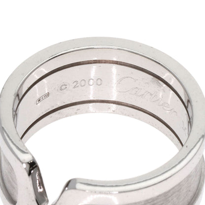 CARTIER   Ring C2 ring LM # 54 K18 White Gold Ladies