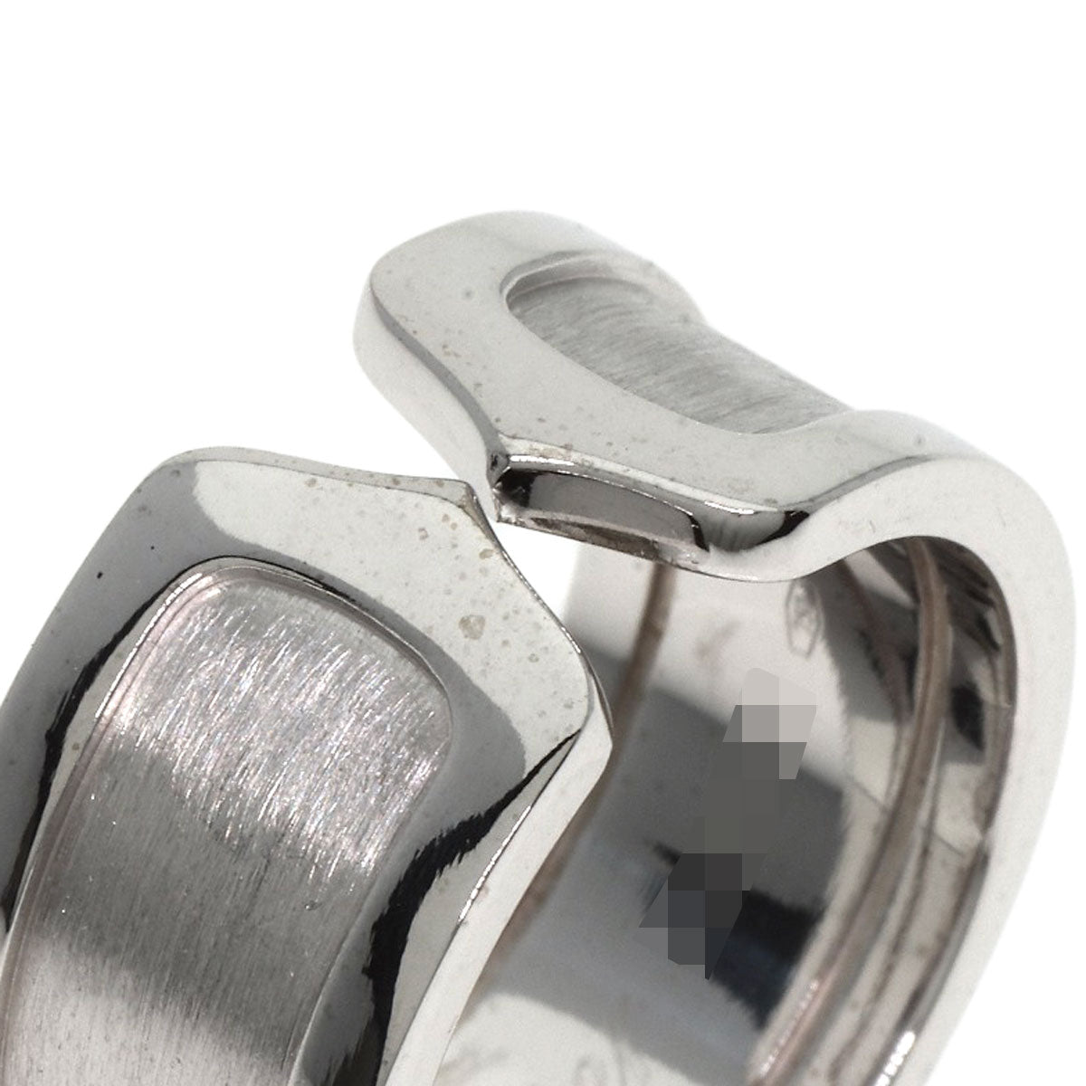 CARTIER   Ring C2 ring LM # 54 K18 White Gold Ladies