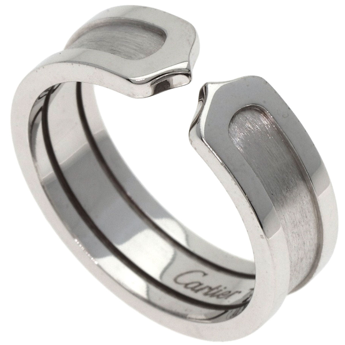 CARTIER   Ring C2 Ring SM #57 K18 White Gold Ladies