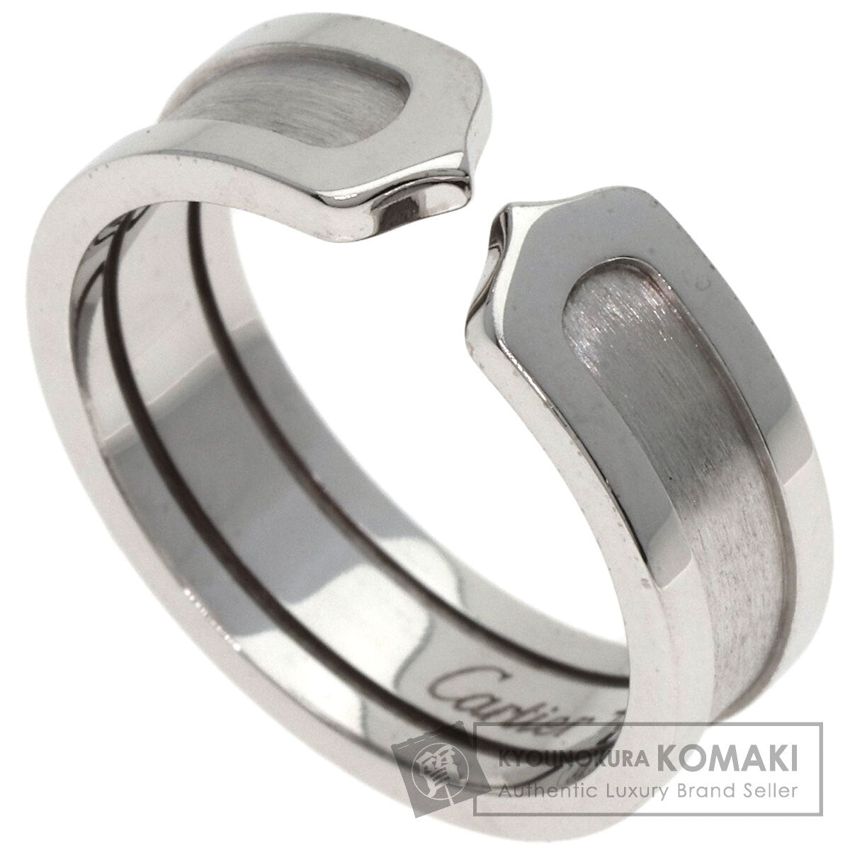 CARTIER   Ring C2 Ring SM #57 K18 White Gold Ladies