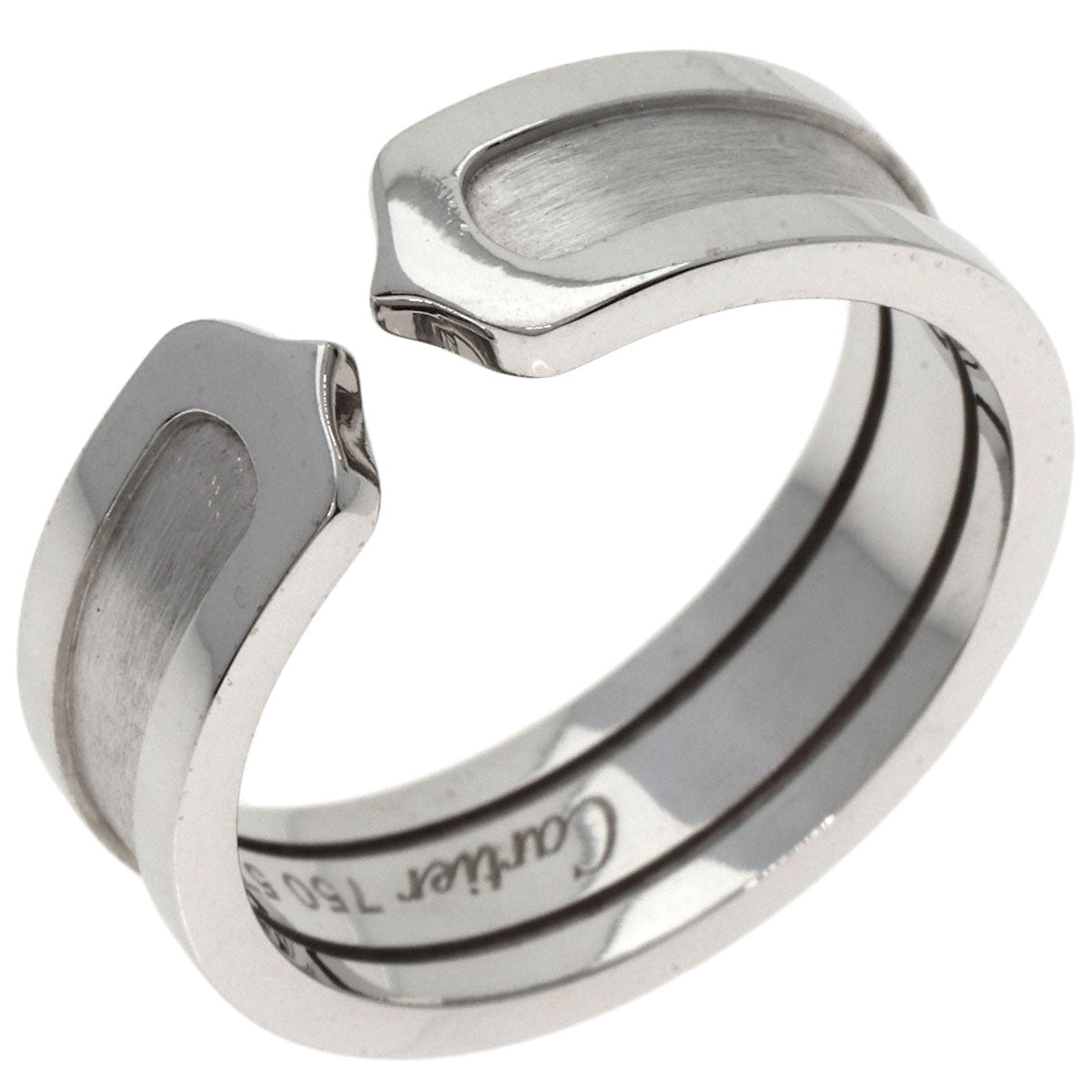 CARTIER   Ring C2 Ring SM #57 K18 White Gold Ladies