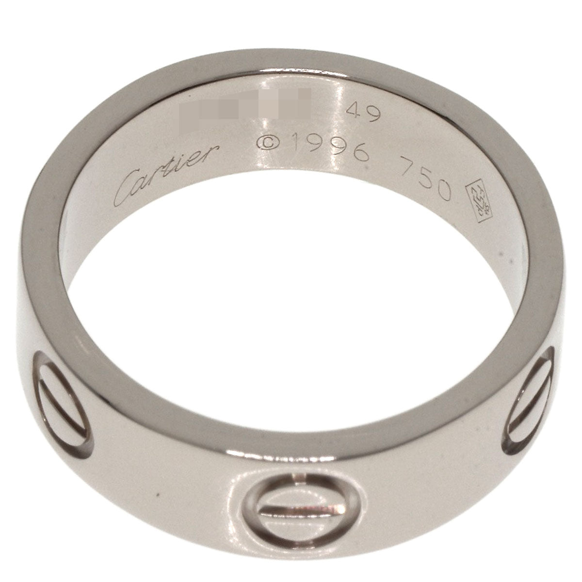 CARTIER   Ring love ring #49 K18 White Gold Ladies
