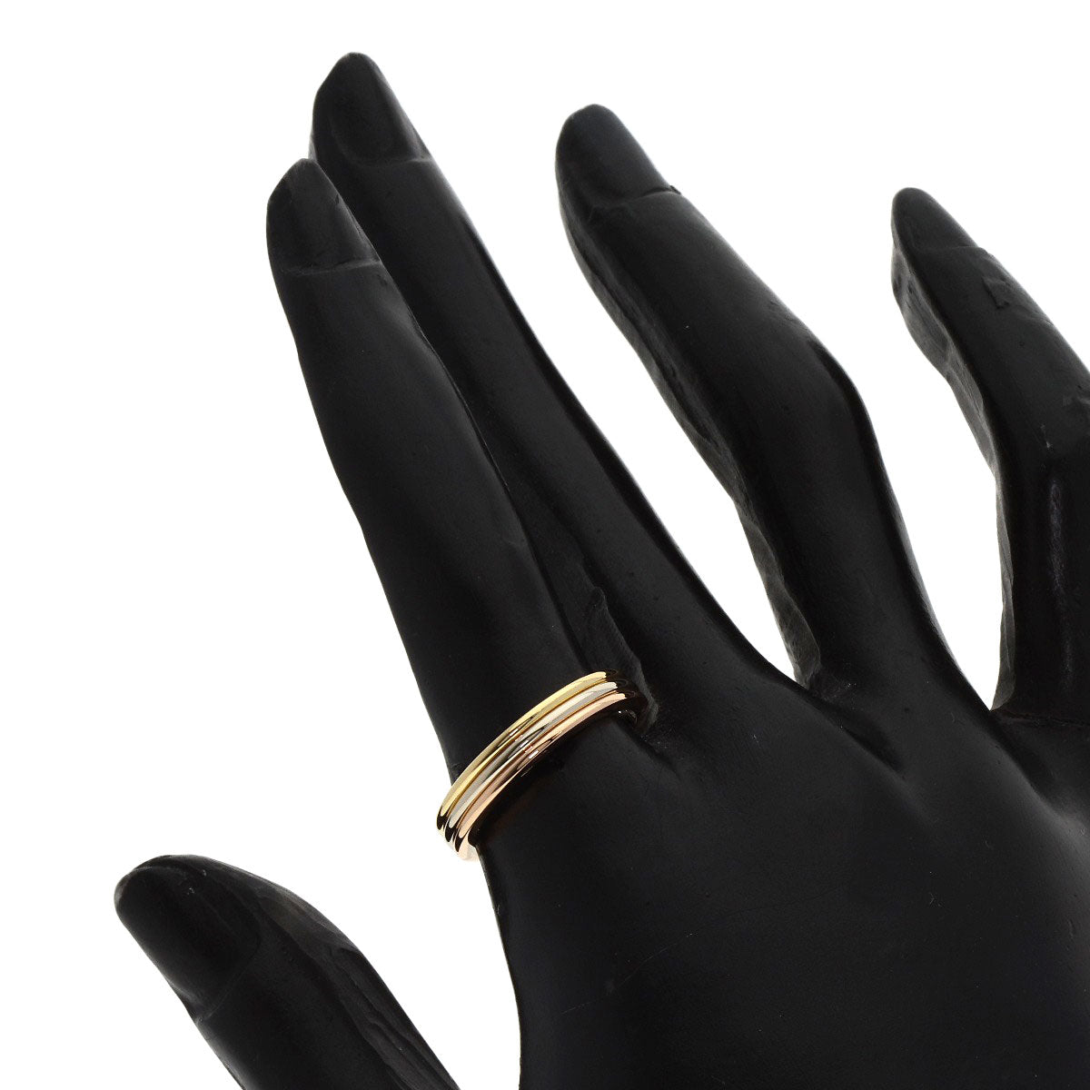 CARTIER Three colors # 54 Ring K18 Yellow Gold K18 White GoldLadies [Used]