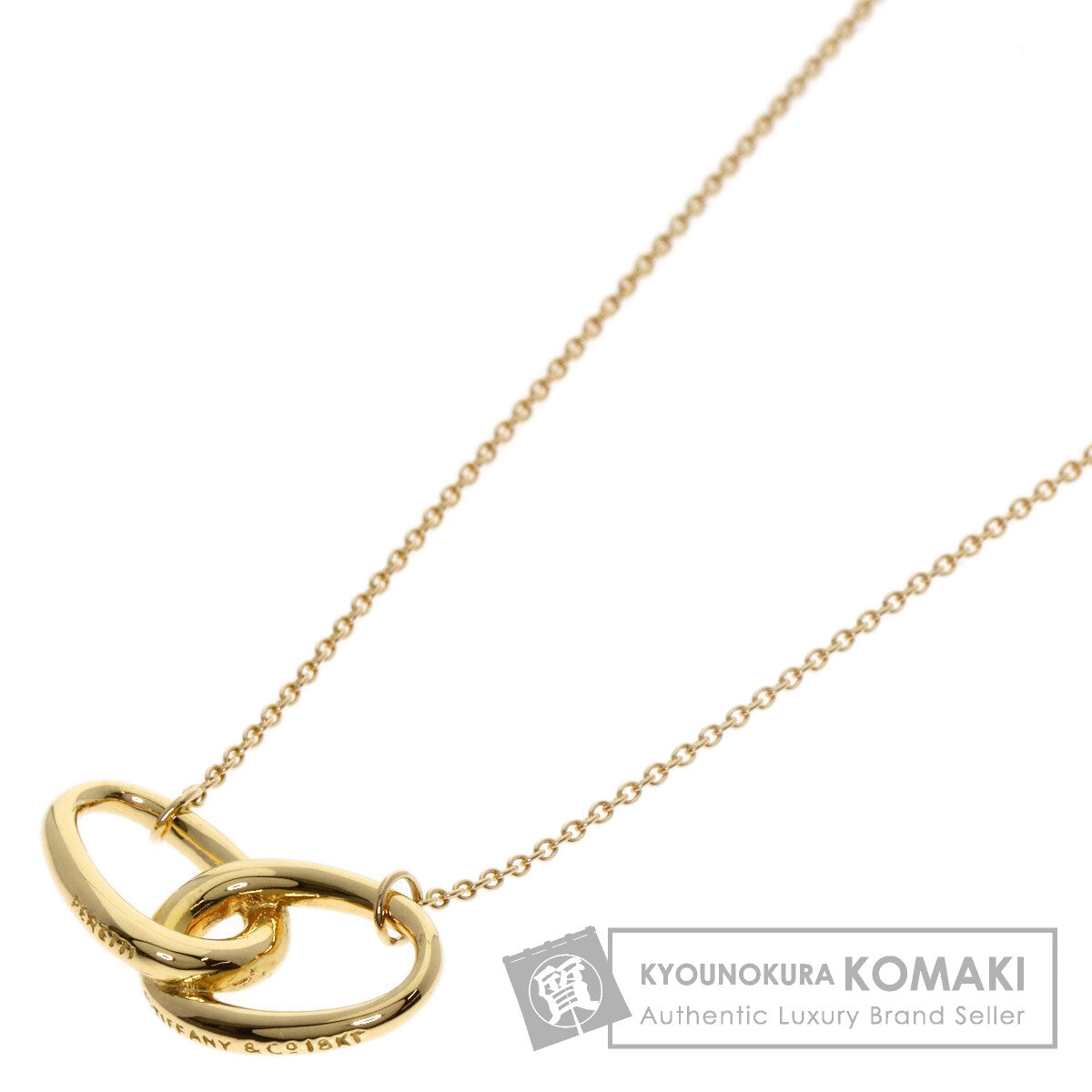 TIFFANY&Co. Double loop Necklace K18 Yellow Gold Ladies [Used]
