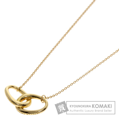 TIFFANY&Co. Double loop Necklace K18 Yellow Gold Ladies [Used]