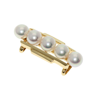 MIKIMOTO Akoya pearl Pearl Obi closure K14 Yellow Gold Ladies [Used]