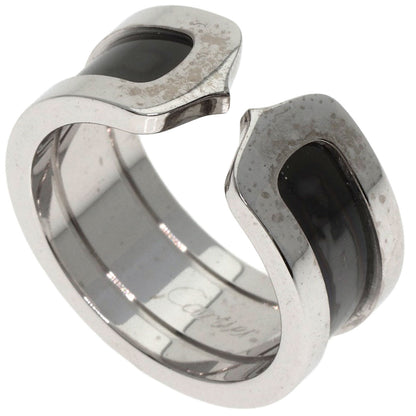 CARTIER   Ring C2 Ring Black Lacquer #51 K18 White Gold Ladies