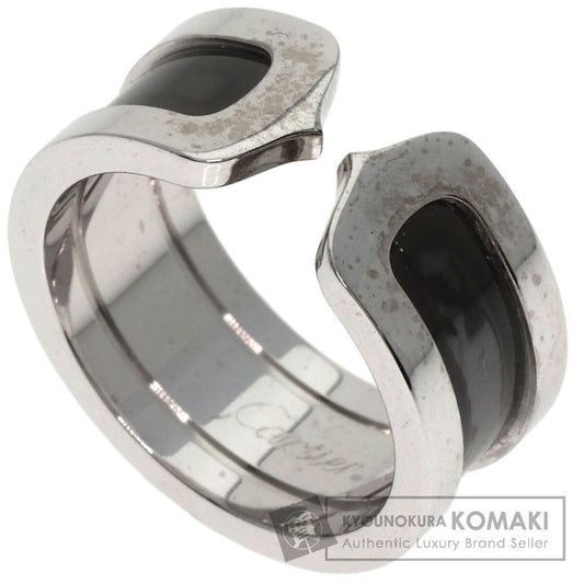 CARTIER   Ring C2 Ring Black Lacquer #51 K18 White Gold Ladies