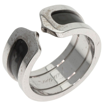 CARTIER   Ring C2 Ring Black Lacquer #51 K18 White Gold Ladies