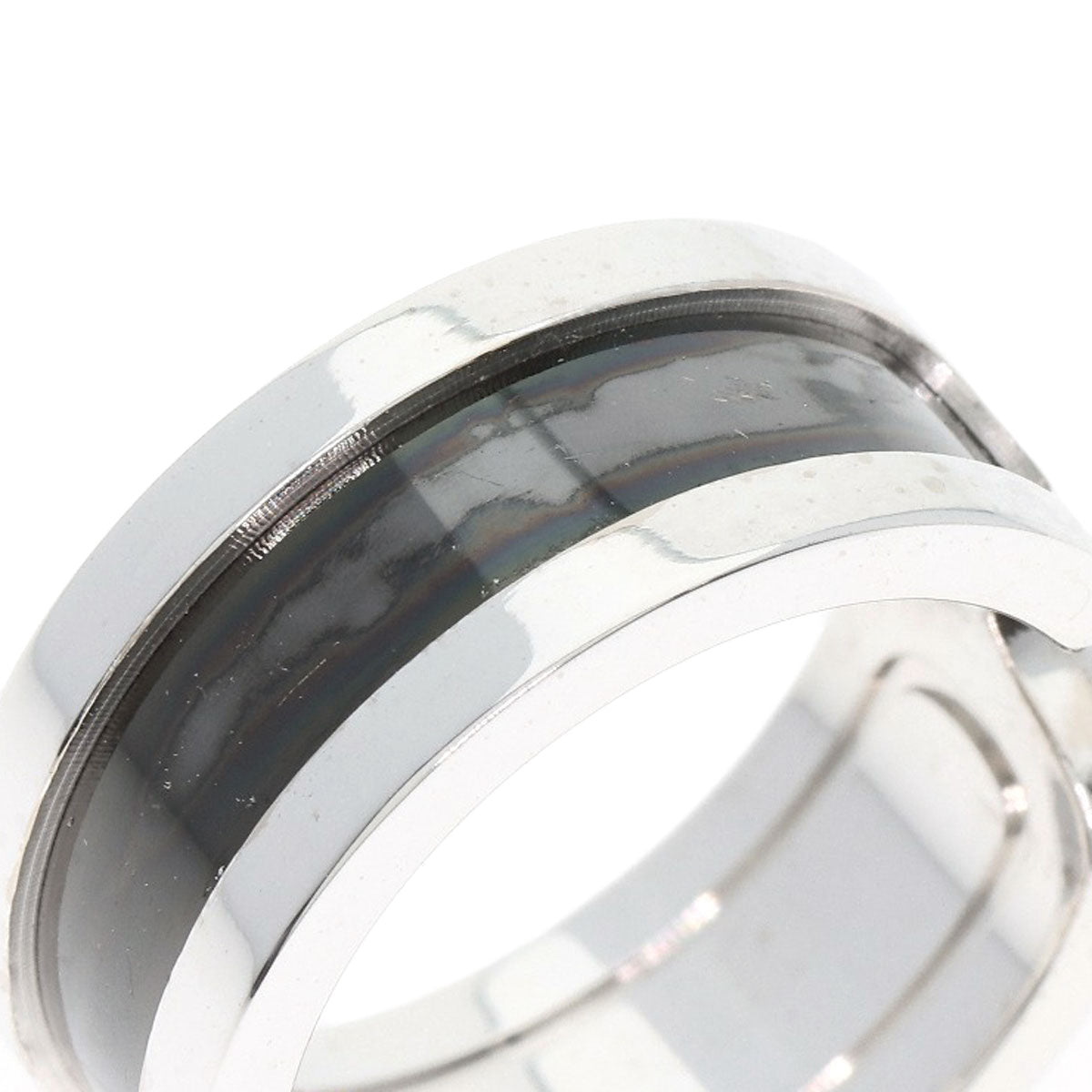 CARTIER   Ring C2 Ring Black Lacquer #51 K18 White Gold Ladies