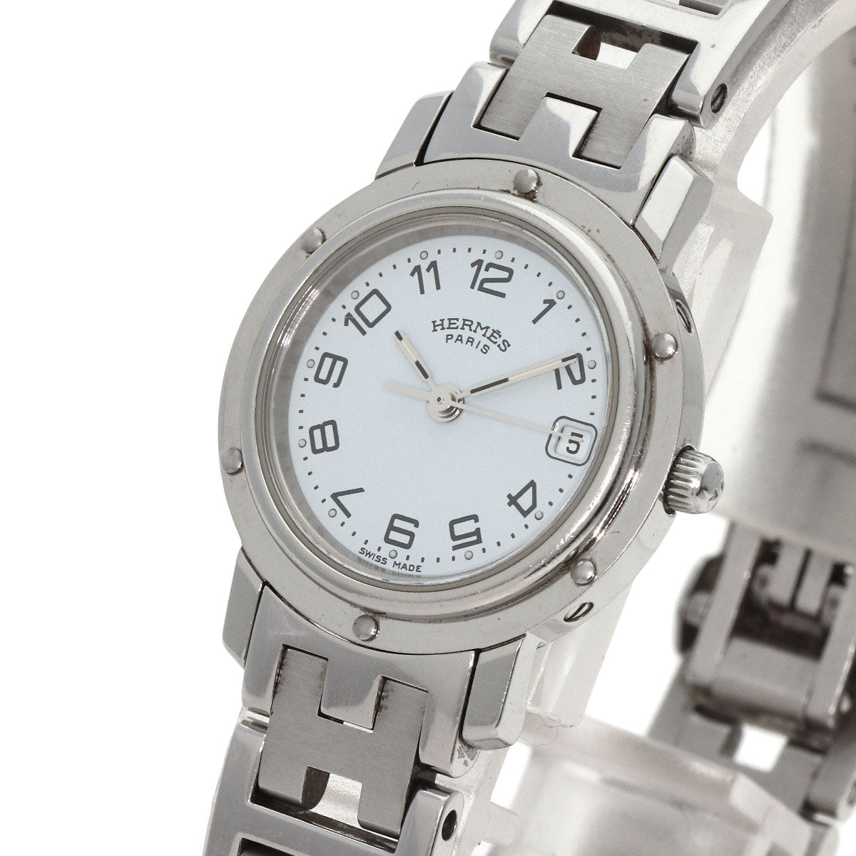 HERMES Clipper Watches CL4.210 Stainless Steel/Stainless Steel Ladies