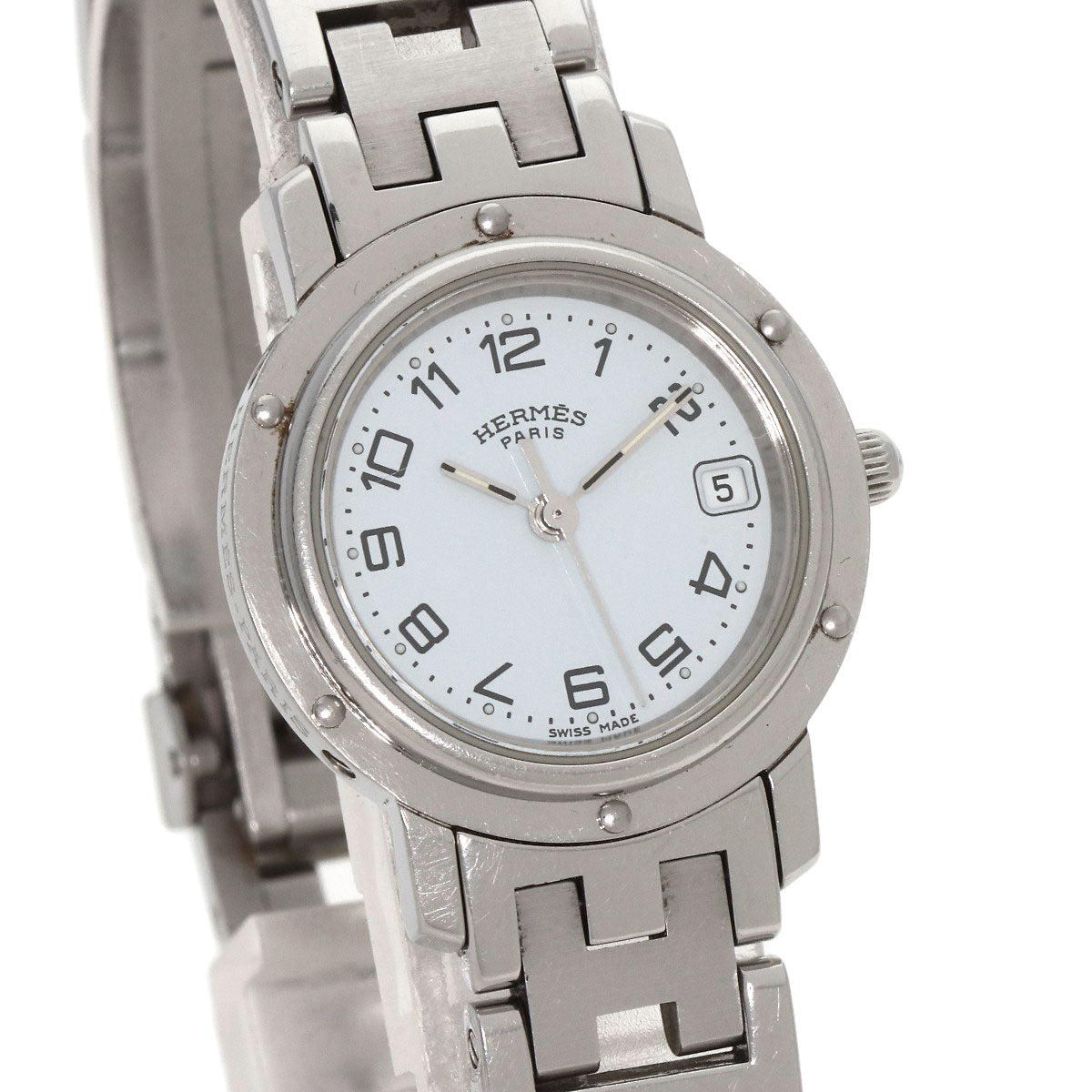 HERMES Clipper Watches CL4.210 Stainless Steel/Stainless Steel Ladies