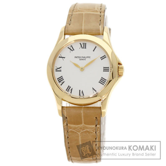 PATEK PHILIPPE Calatrava Watches 4905J-001 K18 Yellow Gold/Leather Ladies