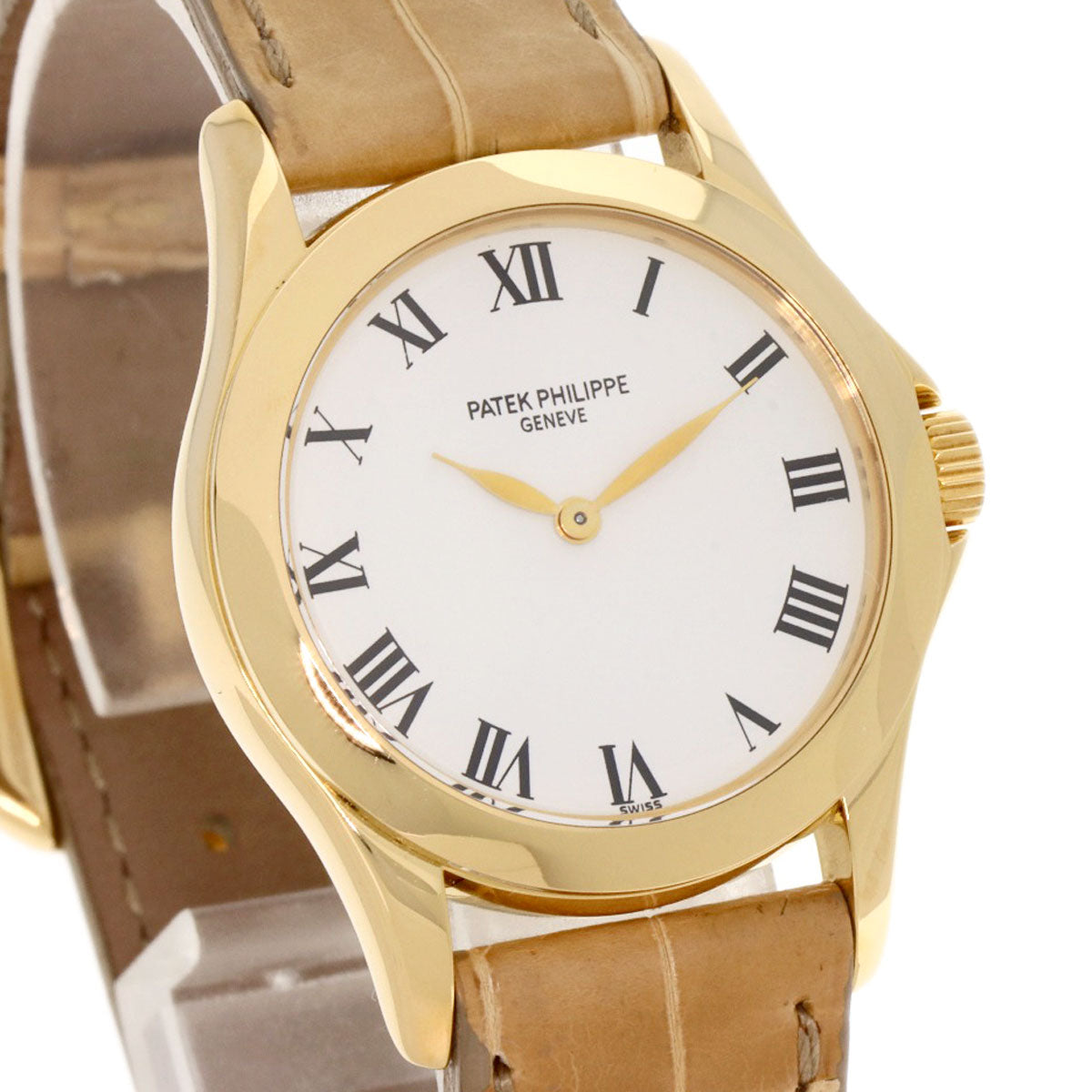 PATEK PHILIPPE Calatrava Watches 4905J-001 K18 Yellow Gold/Leather Ladies
