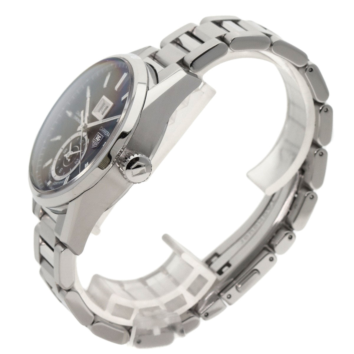 TAG HEUER Carrera Grand Date GMT Watches WAR5010 Stainless Steel/Stainless Steel mens