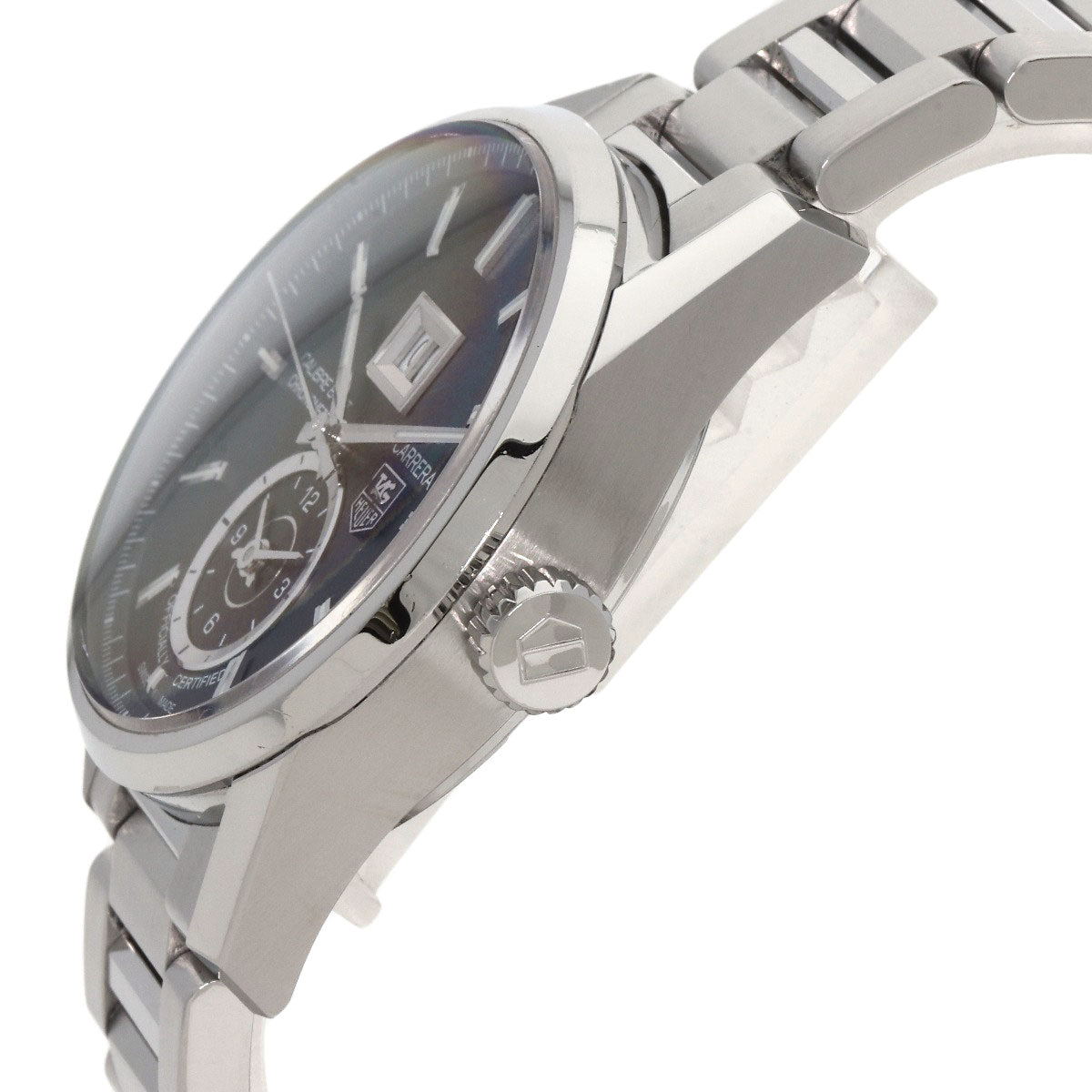 TAG HEUER Carrera Grand Date GMT Watches WAR5010 Stainless Steel/Stainless Steel mens