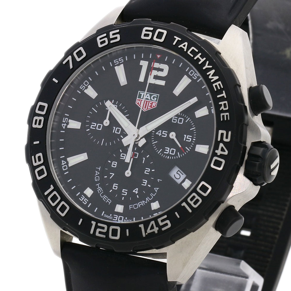 TAG HEUER FORMULA1 chronograph Watches CAZ1010 Stainless Steel/Rubber mens