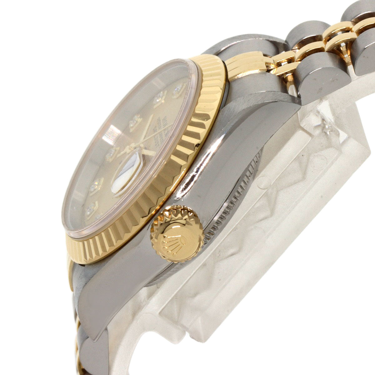 ROLEX DATEJUST 10P Diamond Watches 79173G Stainless Steel/SSxK18YG Ladies