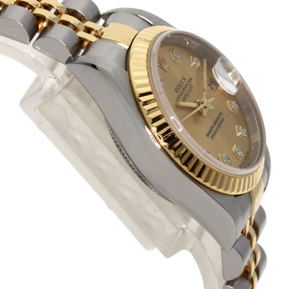 ROLEX DATEJUST 10P Diamond Watches 79173G Stainless Steel/SSxK18YG Ladies