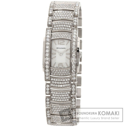 BVLGARI Assioma Bezel Belt Diamond Watches AAW26G K18 White Gold/K18WGxDiamond Ladies