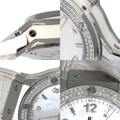 HUBLOT Big Bang All White Mother of Pearl Watches 361.SE.6010.RW.1104 Stainless Steel/Rubber x leather Ladies