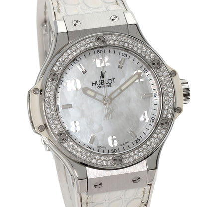 HUBLOT Big Bang All White Mother of Pearl Watches 361.SE.6010.RW.1104 Stainless Steel/Rubber x leather Ladies