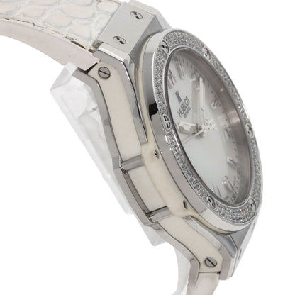 HUBLOT Big Bang All White Mother of Pearl Watches 361.SE.6010.RW.1104 Stainless Steel/Rubber x leather Ladies