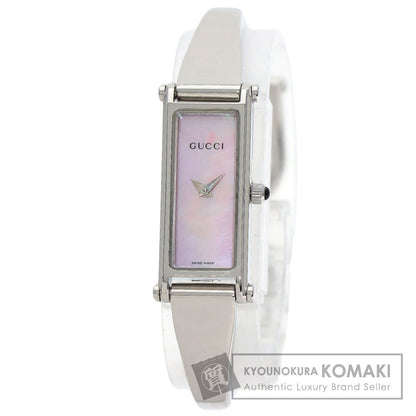 GUCCI Square face Watches 1500L Stainless Steel/Stainless Steel Ladies