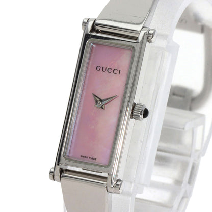 GUCCI Square face Watches 1500L Stainless Steel/Stainless Steel Ladies