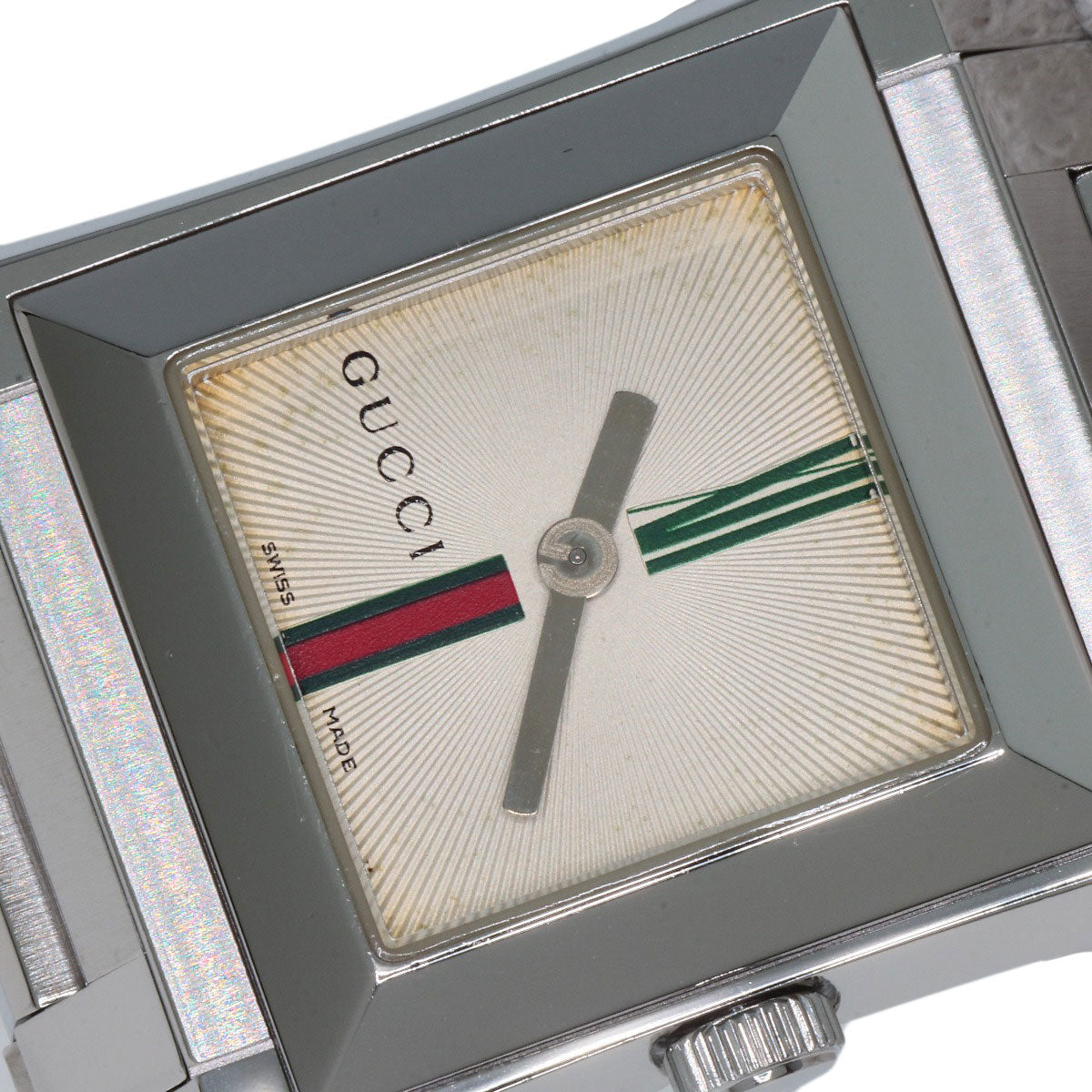 GUCCI Square face Watches 111L Stainless Steel/Stainless Steel Ladies