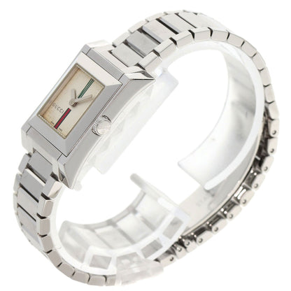 GUCCI Square face Watches 111L Stainless Steel/Stainless Steel Ladies