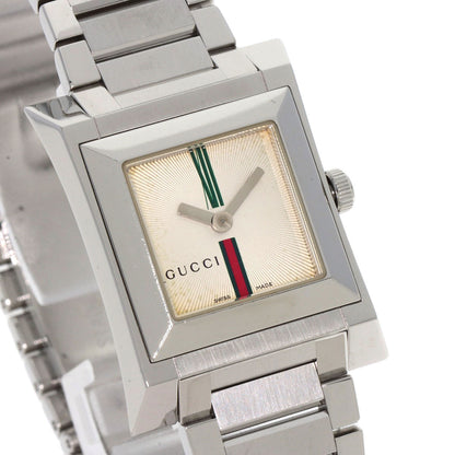 GUCCI Square face Watches 111L Stainless Steel/Stainless Steel Ladies