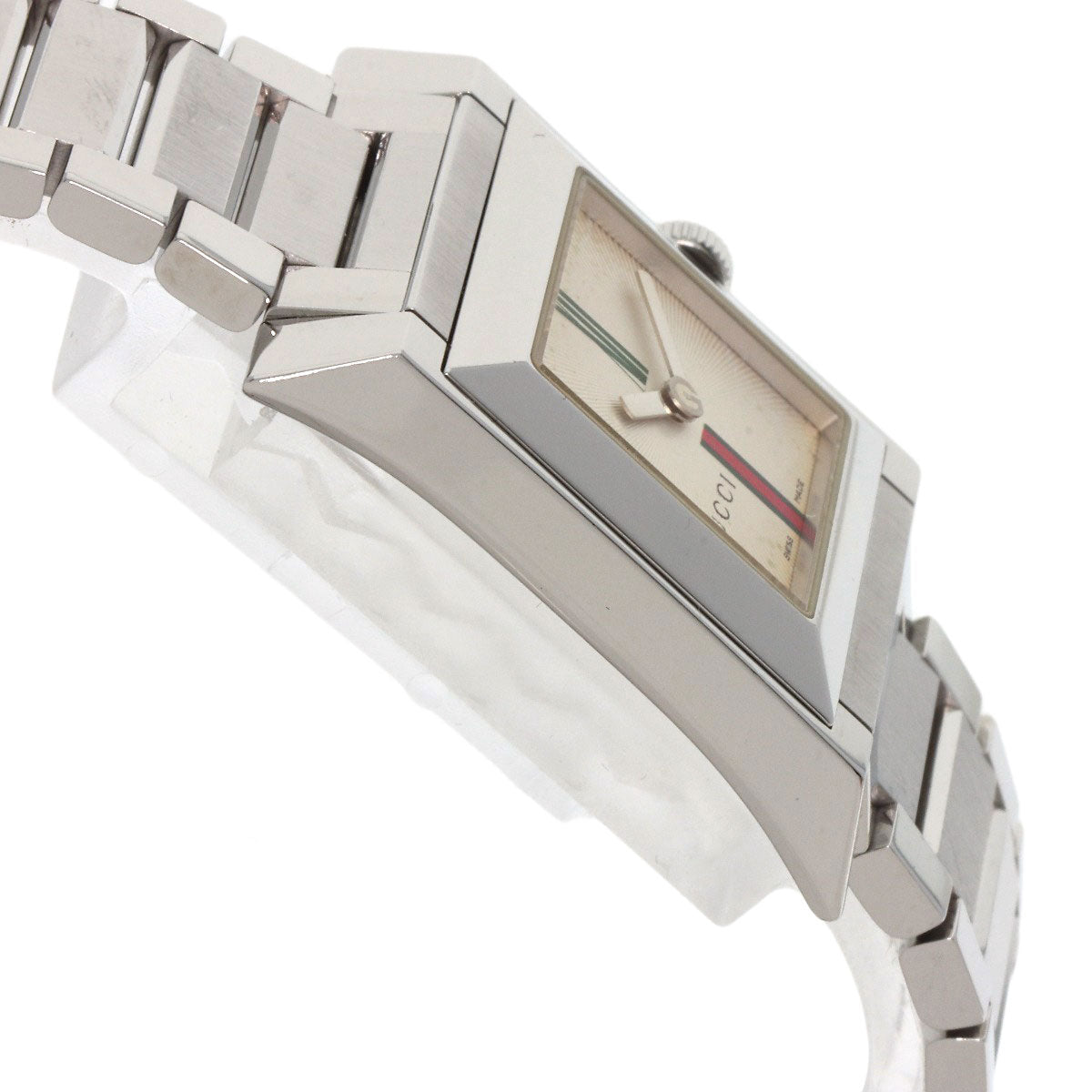 GUCCI Square face Watches 111L Stainless Steel/Stainless Steel Ladies