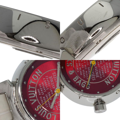 LOUIS VUITTON Tambour TRUNKS&BAGS Watches Q121N Stainless Steel/Leather Ladies