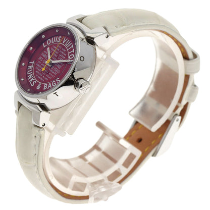 LOUIS VUITTON Tambour TRUNKS&BAGS Watches Q121N Stainless Steel/Leather Ladies