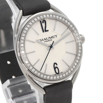 Chaumet Lian Diamond Bezel Watches W23211-01A Stainless Steel/Leather Ladies