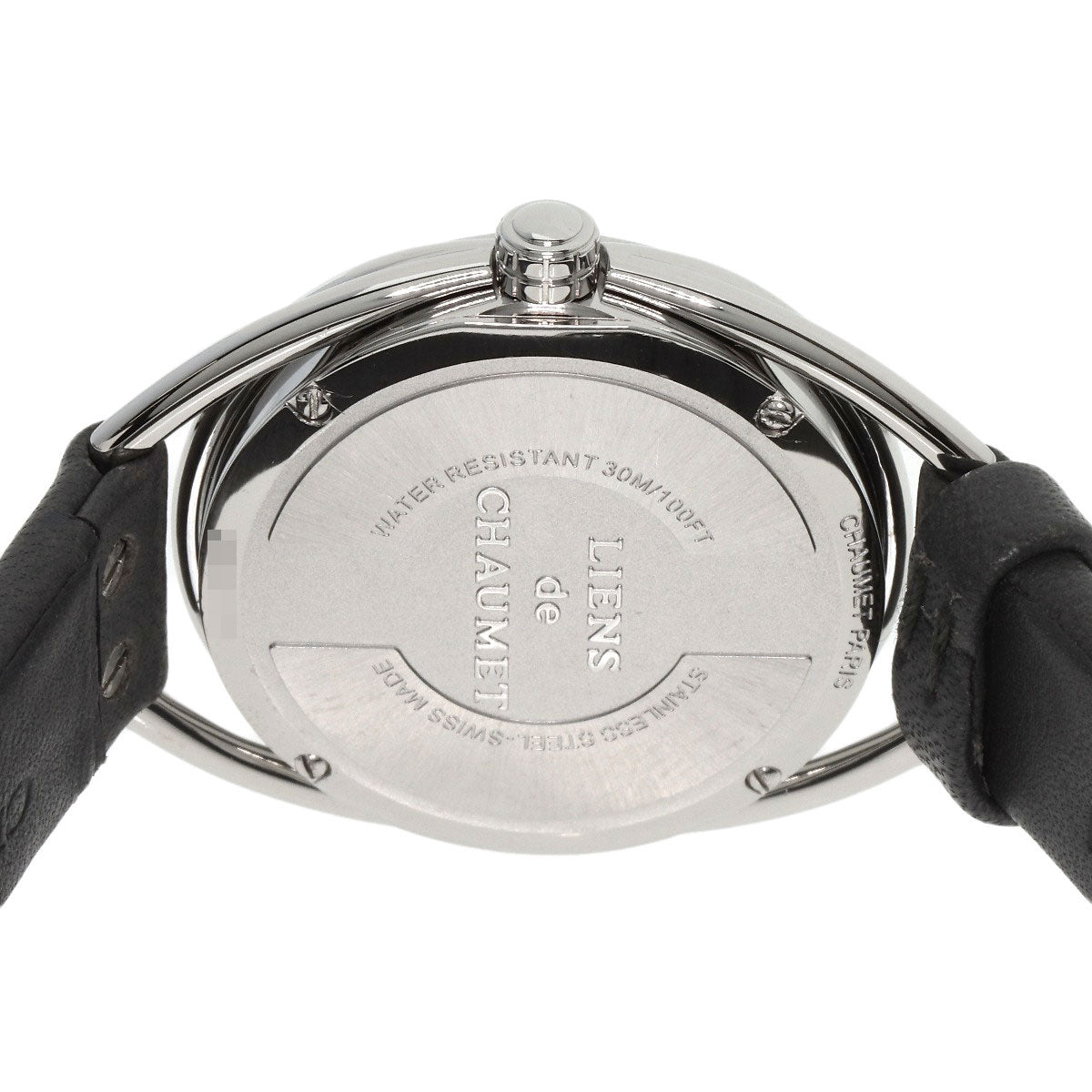 Chaumet Lian Diamond Bezel Watches W23211-01A Stainless Steel/Leather Ladies