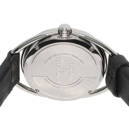 Chaumet Lian Diamond Bezel Watches W23211-01A Stainless Steel/Leather Ladies