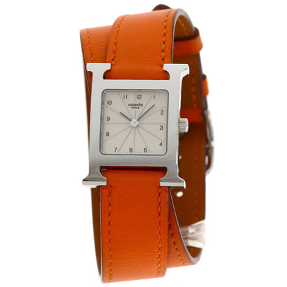 HERMES H watch Deburuturu Watches HH1.210 Stainless Steel/Leather Ladies